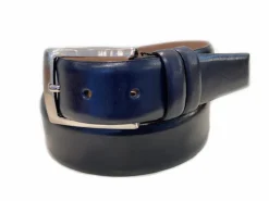 Corrente Calfskin Belt Navy