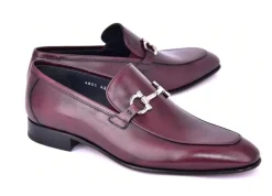 Corrente Calfskin Slip-On Loafer Burgundy