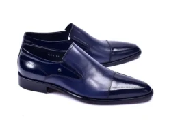 Corrente Calfskin Slip-On Shoe Navy