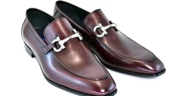 Corrente Calfskin Slip-On Loafer Burgundy