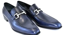 Corrente Calfskin Slip-On Loafer Navy
