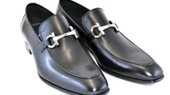 Corrente Calfskin Slip-On Loafer Black