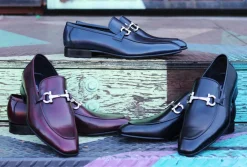 Corrente Calfskin Slip-On Loafer Navy