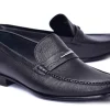 Corrente Deerskin Slip-On Loafer Black