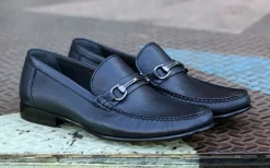 Corrente Deerskin Slip-On Loafer Black