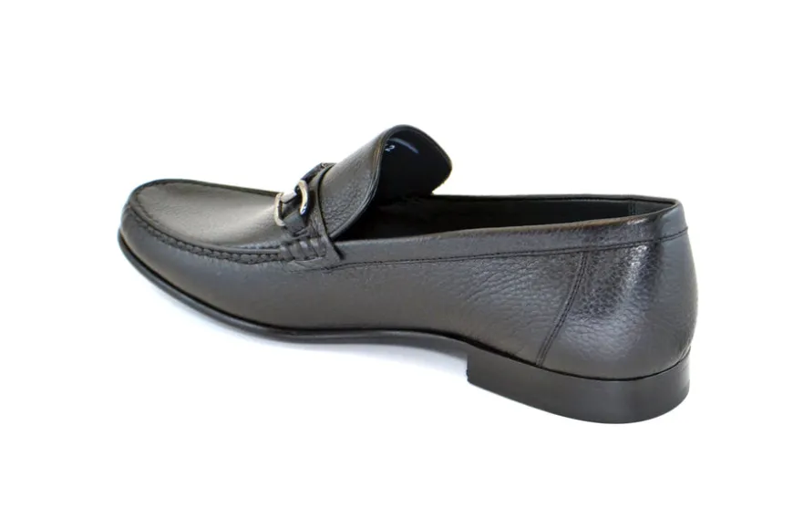 Corrente Deerskin Slip-On Loafer Black