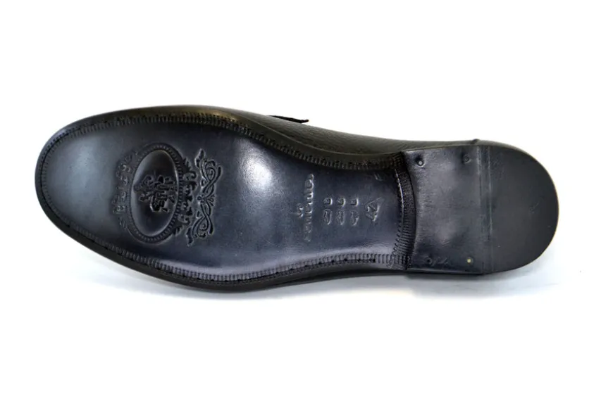 Corrente Deerskin Slip-On Loafer Black