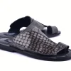 Corrente Exotic Printed Calfskin Sandal Grey