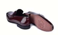 Corrente High Gloss Calfskin Loafer Burgundy