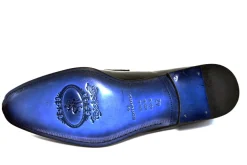 Corrente Patent Leather Penny Loafer Navy