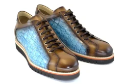 Corrente Printed Calfskin Belt Taupe