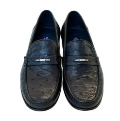 Corrente Style 3898 Ostrich Loafer Black
