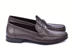 Corrente Style 3898 Ostrich Loafer Brown