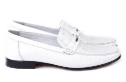 Corrente Style 3898 Ostrich Loafer White