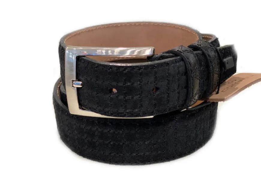 Corrente Suede Belt Black