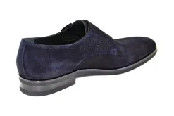 Corrente Suede Double Monkstrap Shoe Navy