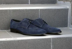Corrente Suede Lace-Up Oxford Navy