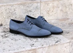 Corrente Suede Lace-Up Oxford Grey