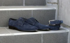 Corrente Suede Lace-Up Oxford Navy