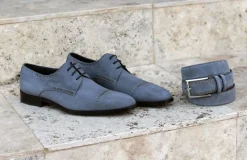 Corrente Suede Lace-Up Oxford Grey