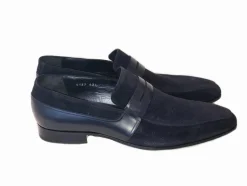 Corrente Suede Penny Loafer Navy