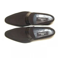 Corrente Suede Penny Loafer Black