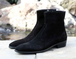 Corrente Suede Slip-On Boot Black