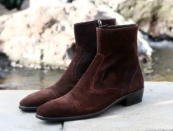 Corrente Suede Slip-On Boot Brown