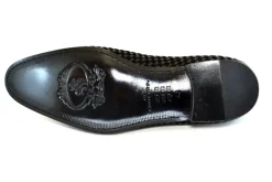 Corrente Woven Calfskin Slip-On Loafer Black