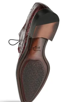 Cratos Crocodile Derby Burgundy