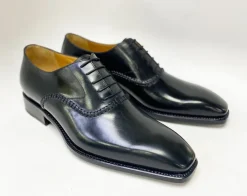Daniel Burnished Calfskin Lace-Up Oxford Black