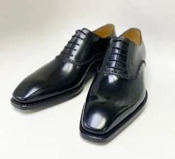 Daniel Burnished Calfskin Lace-Up Oxford Black