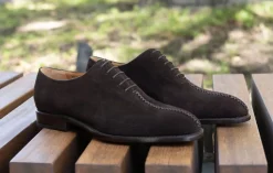 Derrick Suede Lace-Up Oxford Brown