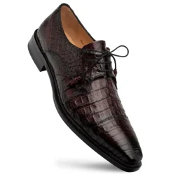 Giovane Crocodile Derby Burgundy