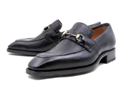 Harry Lama Skin Slip-On Loafer Black