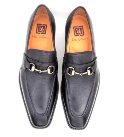 Harry Lama Skin Slip-On Loafer Black
