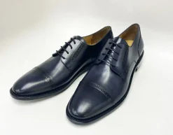 Jean Pierre Calfskin Lace-Up Oxford Charcoal