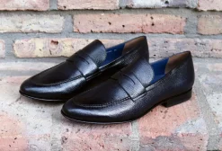 Jean Pierre Deerskin Penny Loafer Black