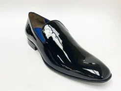 Jean Pierre Shiny Calfskin Venetian Loafer Black