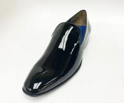 Jean Pierre Shiny Calfskin Venetian Loafer Black