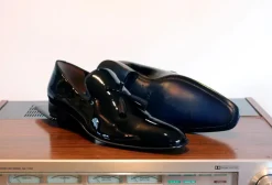 Jean Pierre Shiny Calfskin Tasseled Loafer Black