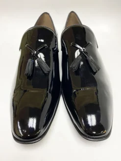 Jean Pierre Shiny Calfskin Tasseled Loafer Black