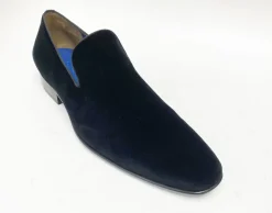 Jean Pierre Velvet Venetian Loafer Black