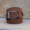 Maurice Suede Belt Brown