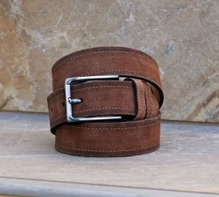 Maurice Suede Belt Brown
