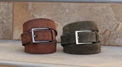 Maurice Suede Belt Brown