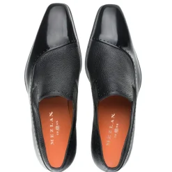 Mezlan Deerskin & Calfskin Slip-On Shoe Black