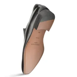 Mezlan Deerskin & Calfskin Slip-On Shoe Black