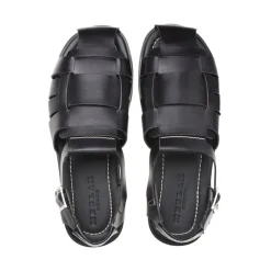 Mezlan Fisherman Sandal Black