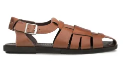 Mezlan Fisherman Sandal Cognac